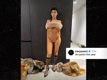 Kanye West Floods IG with Pants-less Bianca Pics
