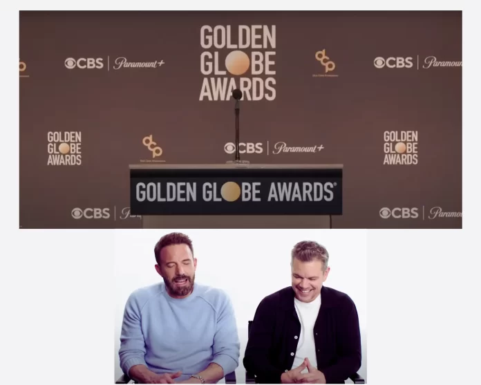 Matt Damon Ben Affleck Golden Globes 2024