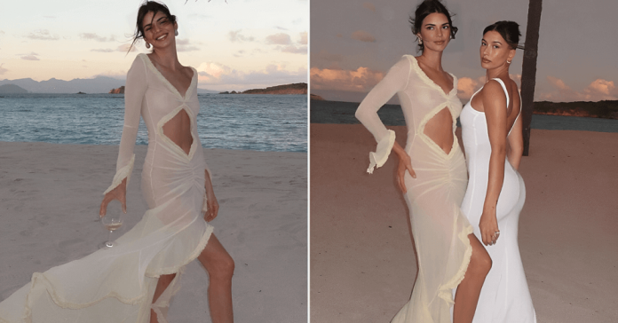 Kendall Jenner nipple-baring dress