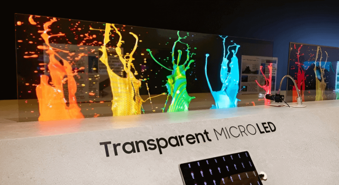 Samsung's Transparent MicroLED Screen Shatters Display Barriers