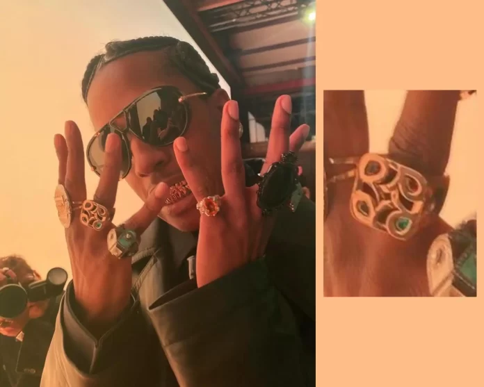 A$AP Rocky 4 letter R ring