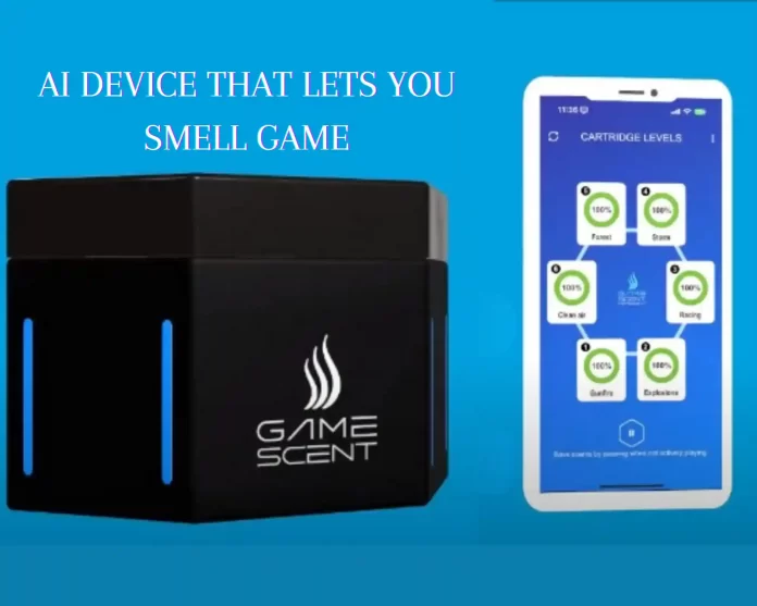 AI-powered scent device for gameplay