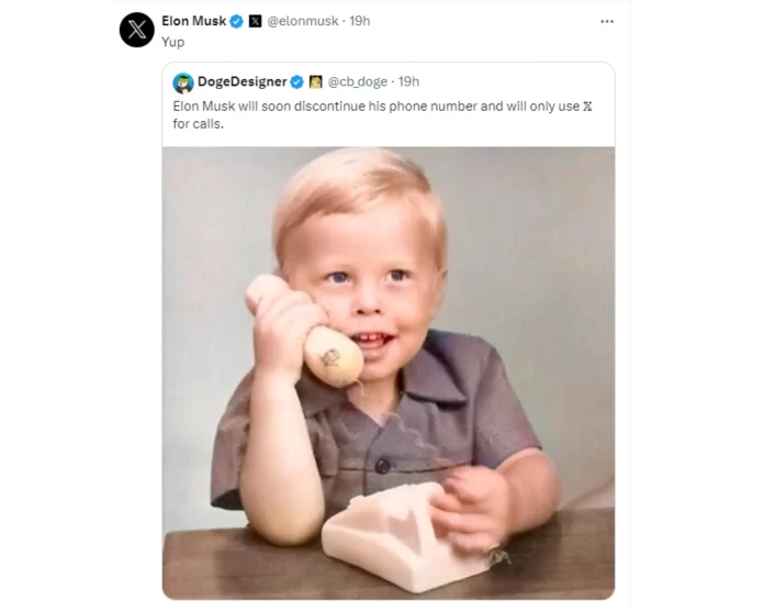 Elon Musk will discontinue his phone number