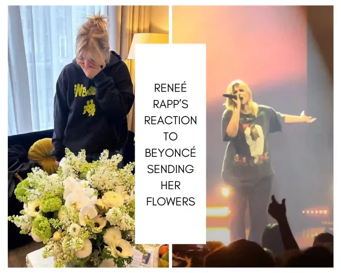 Renée Rapp Beyoncé flowers reaction