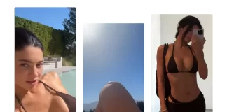 Kylie Jenner Flaunts Her Fresh-Faced Beauty and Curves in a Black Bikini Kylie Jenner Flaunts Her Fresh-Faced Beauty and Curves in a Black Bikini