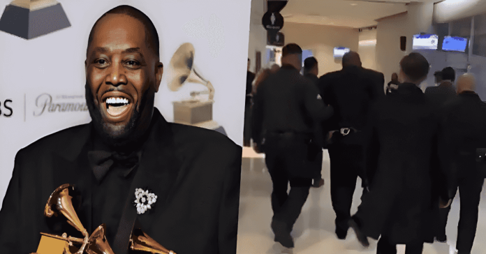 Rapper arrested after Grammy Awards
