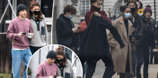 Zendaya & Tom Holland Go Low-Key in London Zendaya Tom Holland London sighting