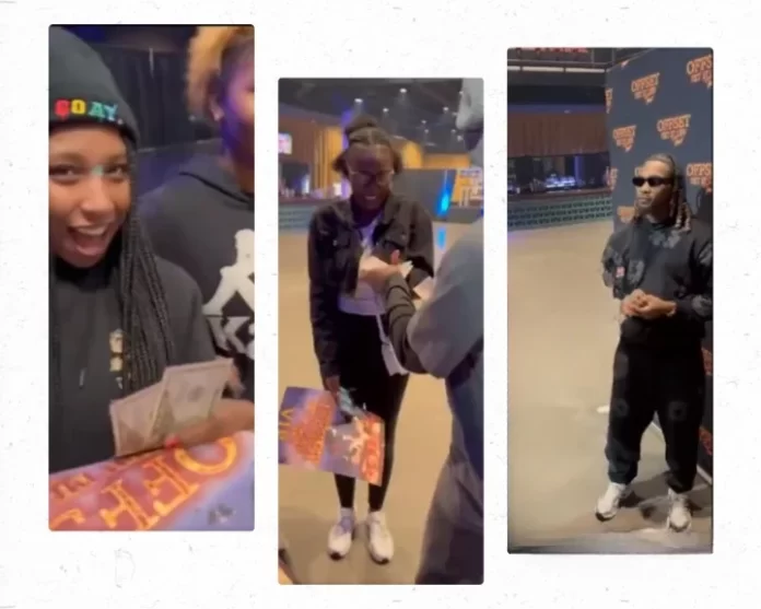 Offset surprises students with cash