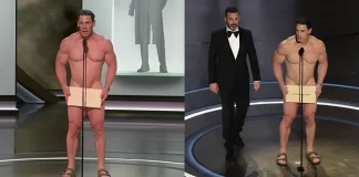 John Cena Almost Breaks the Internet with Shocking Oscars Stunt John Cena 2024 Oscars naked appearance