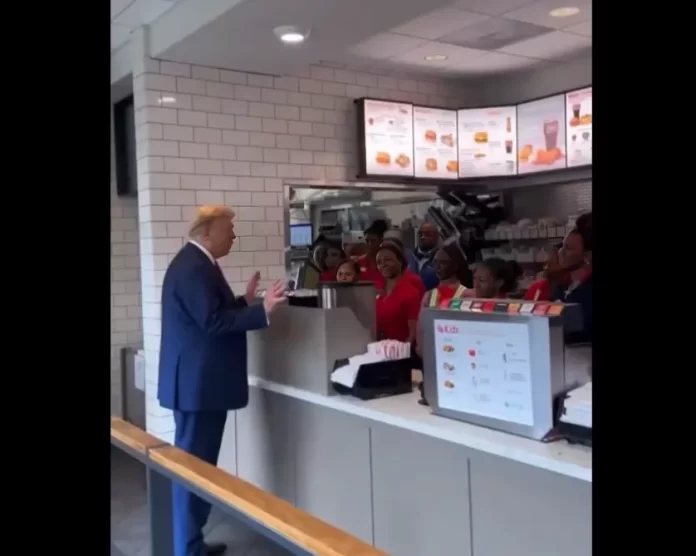 Donald Trump Surprise visit