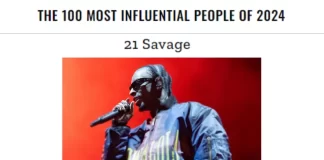 21 Savage Makes History: Rapper Cracks TIME’s 100 Most Influential List 2024 21 Savage TIME 100 list