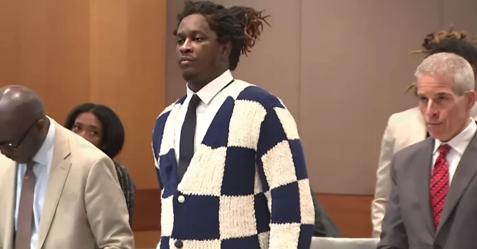 Young Thug mother emotional court moment