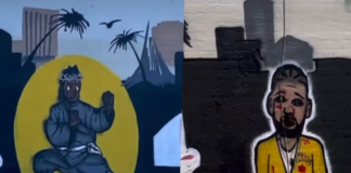 Kendrick Lamar & Drake Mural Takes Over Compton Kendrick Lamar Drake mural Compton