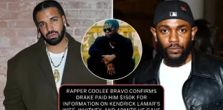 Rapper Coolee Bravo Admits Taking Drake’s $150K for FAKE Info on Kendrick Lamar’s Wife! Drake paying Coolee Bravo for info