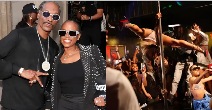 Snoop Dogg wife Shante Broadus strip club