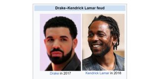 The Drake/Kendrick Lamar Feud Goes Wikipedia Epic Wikipedia Drake Kendrick beef comparison