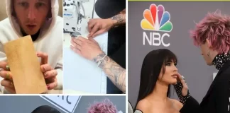 MGK Crafts Woodworking Masterpiece to his song “Last November” After Megan’s pregnancy loss Machine Gun Kelly TikTok woodworking