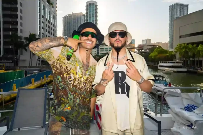 Feid Yandel pop-up yacht concert