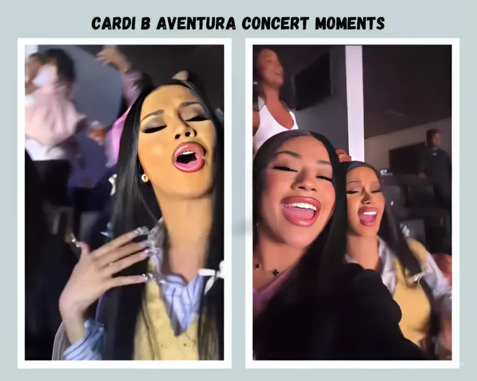 Cardi B attends Aventura concert in Brooklyn