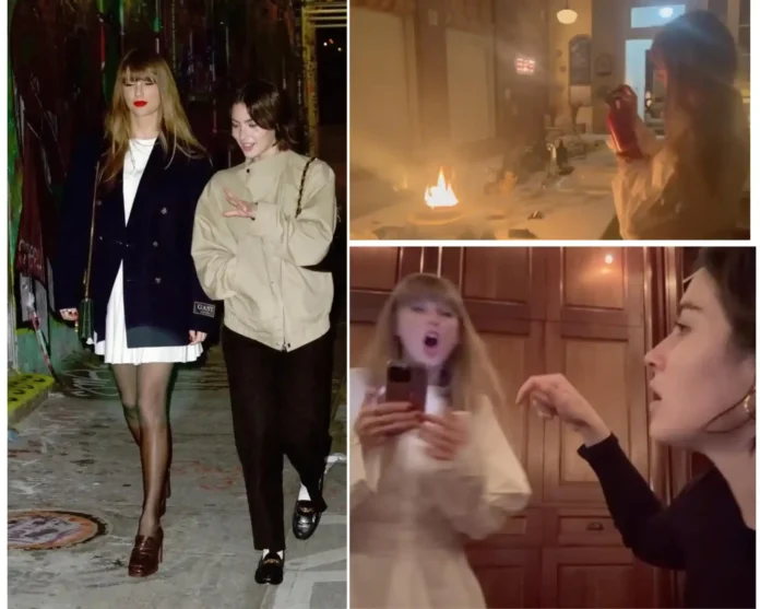 Taylor Swift puts out fire with Gracie Abrams