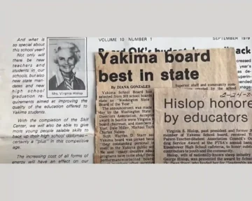 Hislop served on school boards
