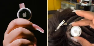 Women Are Now Using AirTags as a Personal Safety Strategy Women using AirTags under wigs against trafficking