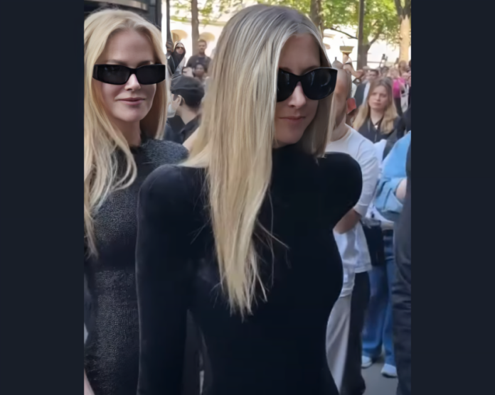 Nicole Kidman daughter Sunday Rose Balenciaga show