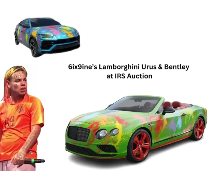 6ix9ine's cars at IRS auction