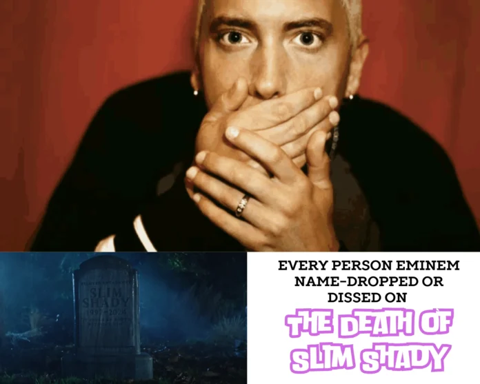 Eminem name-drops on The Death of Slim Shady