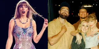 Taylor Swift & Travis Kelce Hit the Town with Patrick & Brittany Mahomes Taylor Swift Travis Kelce double date details