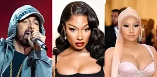 Eminem Disses Nicki Minaj & Megan Thee Stallion on New Song “Antichrist” Eminem mentions Nicki Minaj and Megan Thee Stallion on 'Antichrist'