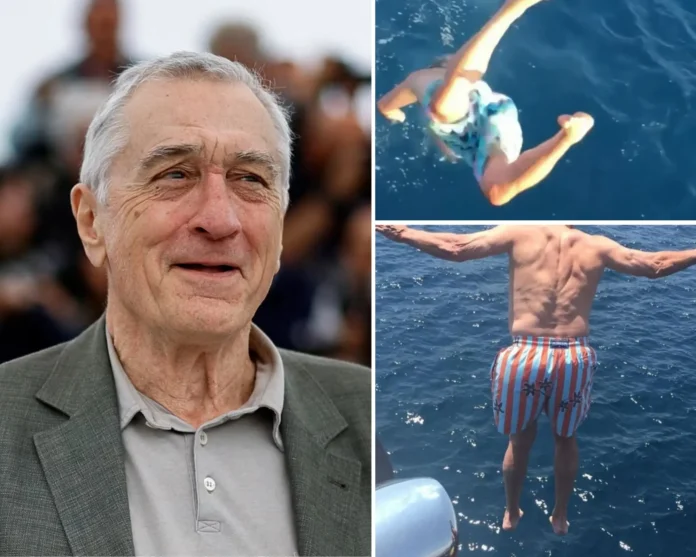 Robert De Niro 81st birthday yacht dive