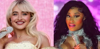 Sabrina Carpenter Gets Surprise Flowers from Nicki Minaj Sabrina Carpenter received flowers from Nicki Minaj