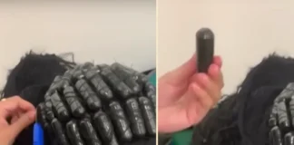 Woman Caught Smuggling Cocaine in Hair Extensions woman caught smuggling drugs in hair extensions