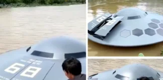 Vietnamese YouTuber Thánh Chế’s Crazy UFO Boat Experiment Vietnamese YouTuber Thánh Chế UFO boat river launch