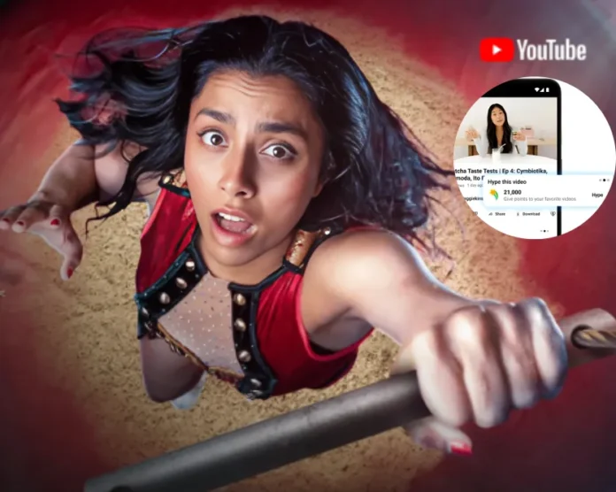 YouTube Hype feature announcement
