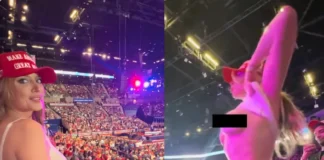 Viral Moment: Donald Trump Flashed During Long Island Speech Donald Trump flashed Long Island Rally video