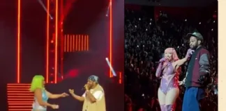 Nicki Minaj Brings Out Big Sean for Epic Los Angeles Concert Moment Big Sean guest appearance Nicki Minaj concert