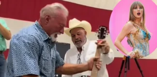 Elderly Man Destroys $4,000 Taylor Swift Guitar elderly man smashes Taylor Swift signed guitar