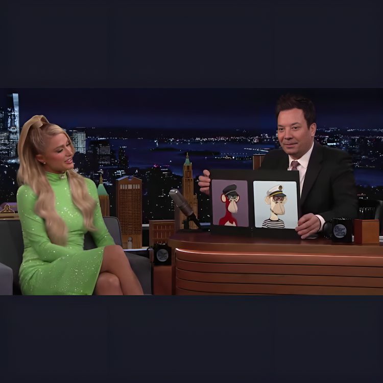 Paris Hilton and Jimmy Fallon