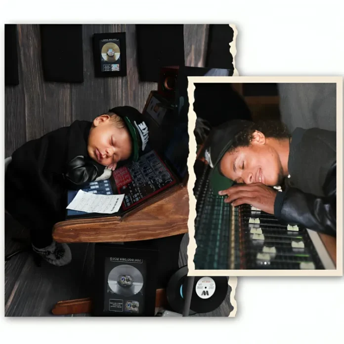 Eazy-E's grandson recreates famous Eazy-E Studio Scene