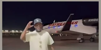 Watch Floyd Mayweather Show Off Dance Moves Next to His $50M Air Mayweather Jet Floyd Mayweather $50M jet dance video