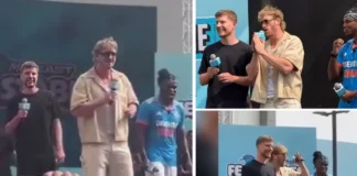 MrBeast, Logan Paul, and KSI’s India Meet-Up: Fans Chant “F*ck Jake Paul” Fck Jake Paul chant MrBeast India event