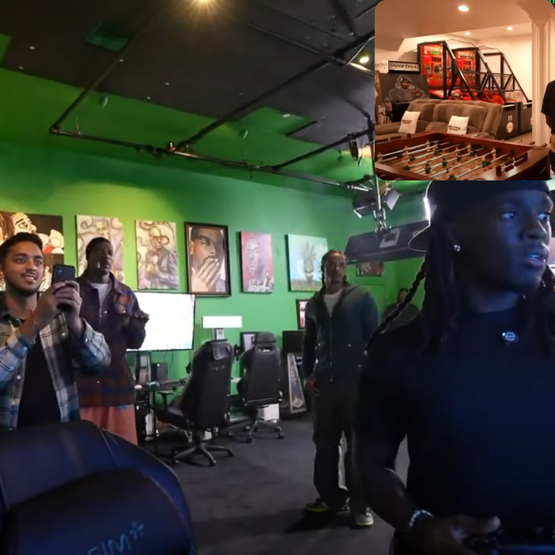 Snoop dogg gaming zone inside his LA mansion