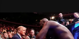 Jon Jones Surprises Donald Trump with Title Belt After Epic TKO Win Jon Jones gives title belt to Donald Trump