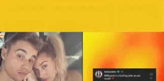 Hailey Bieber Criticizes Billboard Over Justin Bieber’s 8th Place Rankin Hailey Bieber reaction Justin Bieber Billboard rank