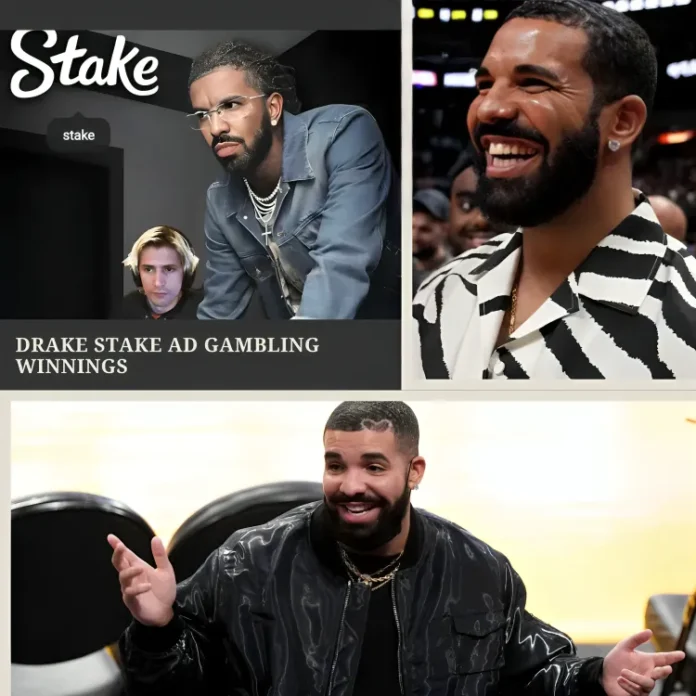 drake stake ad gambling winnings