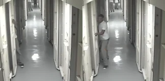 Rondonumbanine Spotted Popping Out of His Cell footage of Rondonumbanine in his cell