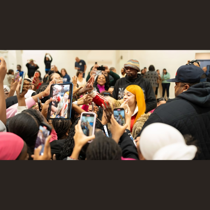 Ice Spice visits school in Bronx