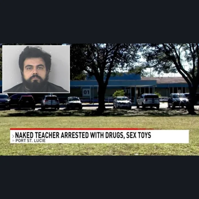 Naked teacher caught inside elementary school with sex toys